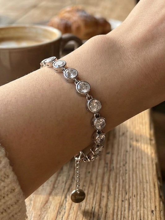 Bracelet Diane - Bracelet cristaux - Acier inoxydable