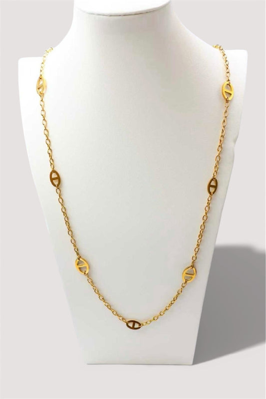 Sautoir Maille Marine Doré - Acier Inoxydable (90 cm)