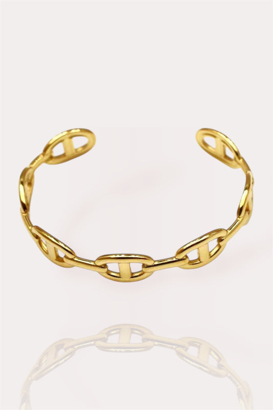 Bracelet Molly - Bracelet jonc maille marine - Acier inoxydable